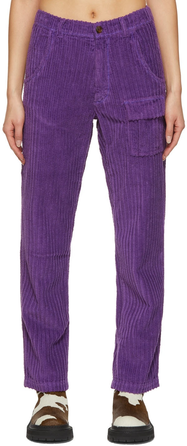 Mariano Rubinacci  Violet corduroy trousers