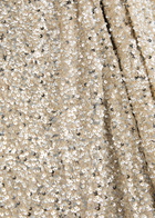 Never Fully Dressed Jaspre Sequin Midi Wrap Skirt Silver