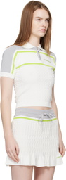 Casablanca White Tennis Polo