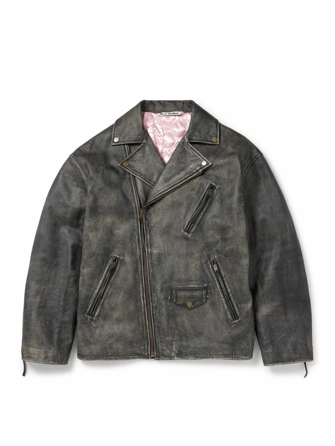 Acne Studios Black Leather Chore Jacket Acne Studios