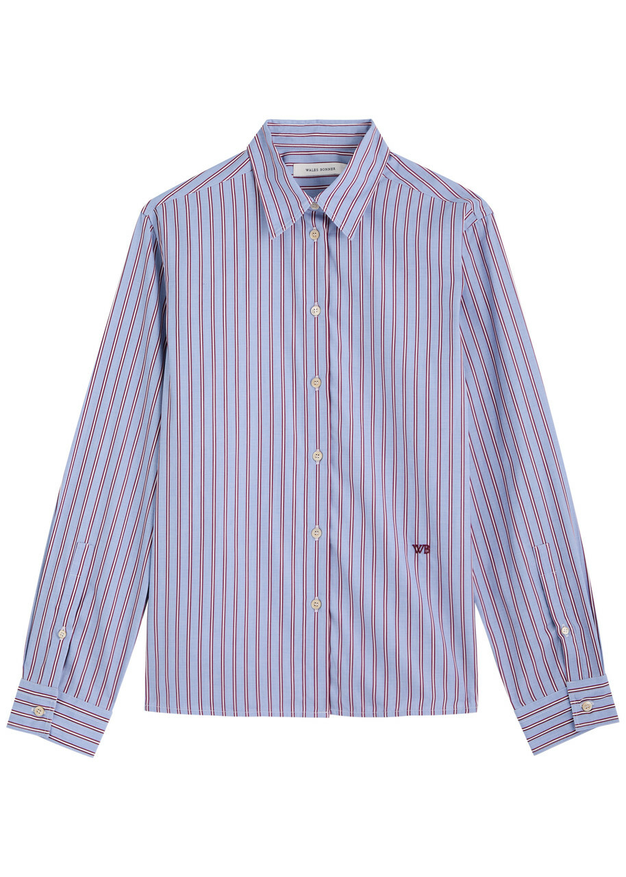 Wales Bonner Lotus Striped Cotton-poplin Shirt Multicoloured