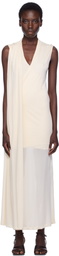 TOTEME Off-White Overlapped Scarf Maxi Dress