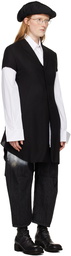 Y's Black Asymmetric Blazer