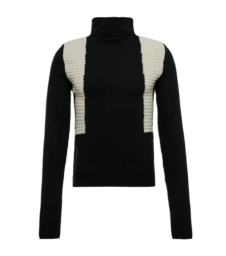 Photo: Rick Owens - Intarsia cashmere and wool sweater