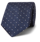 Hugo Boss - 8cm Polka-Dot Silk-Twill Tie - Blue