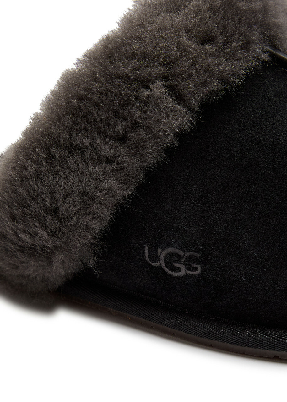 Ugg Scuffette II Suede Slippers Black Grey