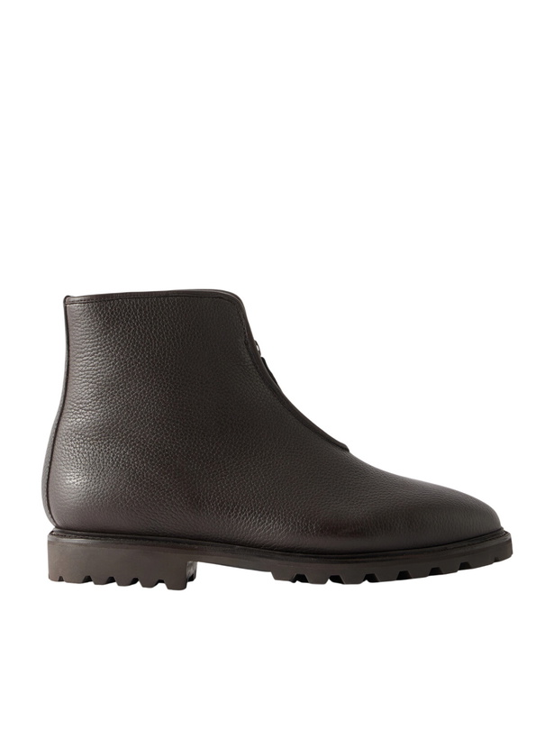Photo: MORJAS - Alpine Shearling-Lined Full-Grain Leather Chelsea Boots - Brown