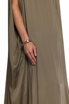 Rick Owens Silver Beveled Bangle Bracelet