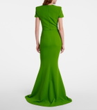 Safiyaa Parker crêpe gown