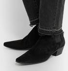 SAINT LAURENT - Dylan Suede Chelsea Boots - Black