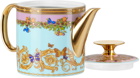 Versace Blue Rosenthal 'Le Jardin' Teapot