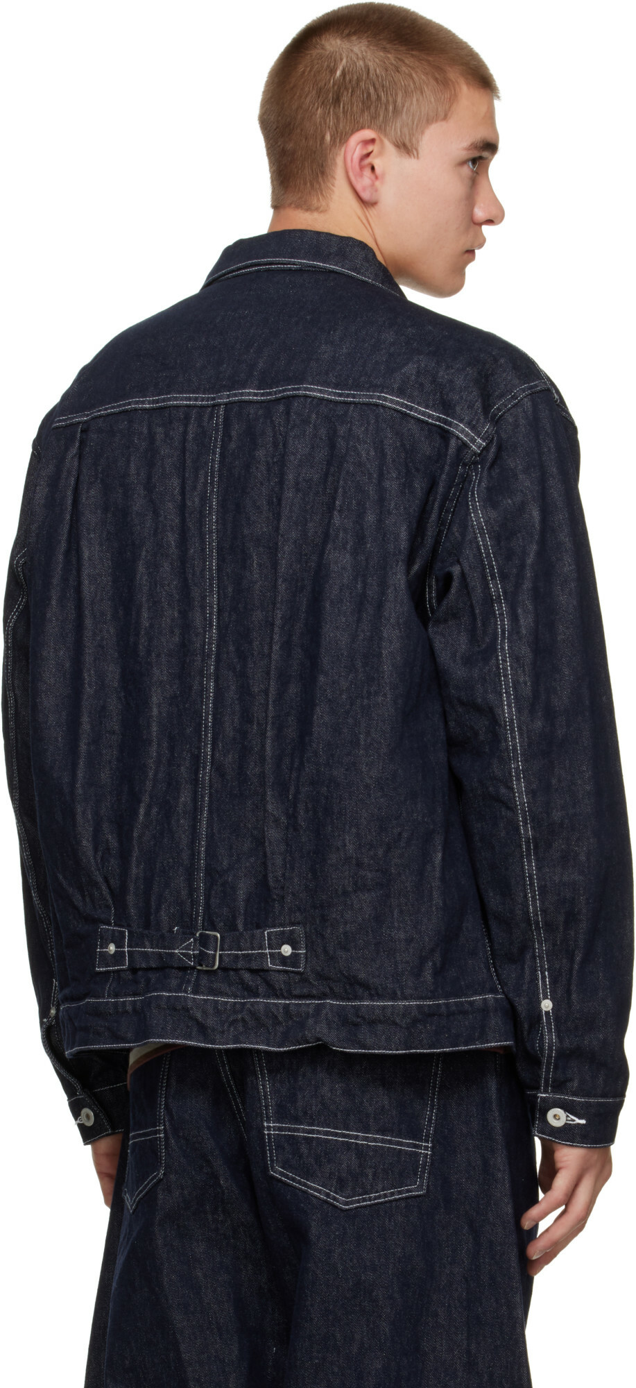 Comme des Garçons Homme Navy Reactive Denim Jacket