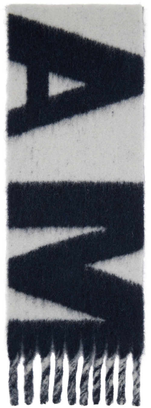 Isabel Marant Navy & Gray Loliana Scarf