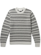 Universal Works - Fair Isle Wool-Blend Sweater - Gray