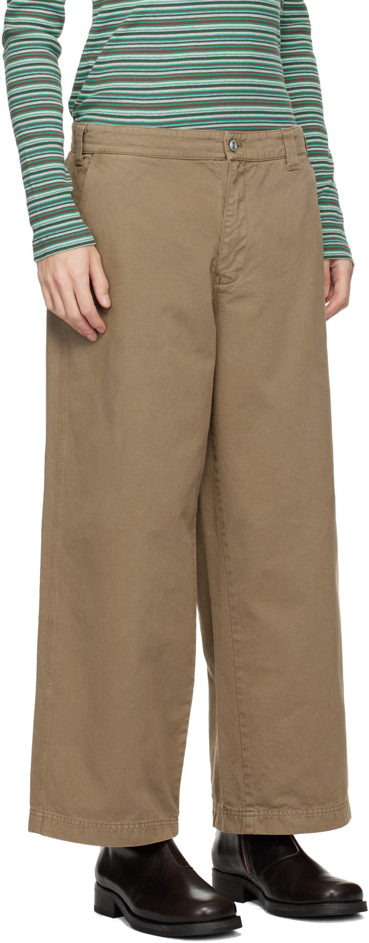ERL Beige Chino Trousers