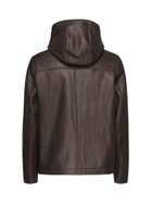Yves Salomon Leather Jacket With Hood