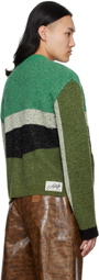 Andersson Bell Green Motorcycle Logo Cardigan