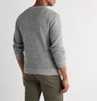 Inis Meáin - Mélange Merino Wool, Alpaca and Silk-Blend Sweater - Gray