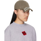 Balenciaga Khaki Masking Tape Cap