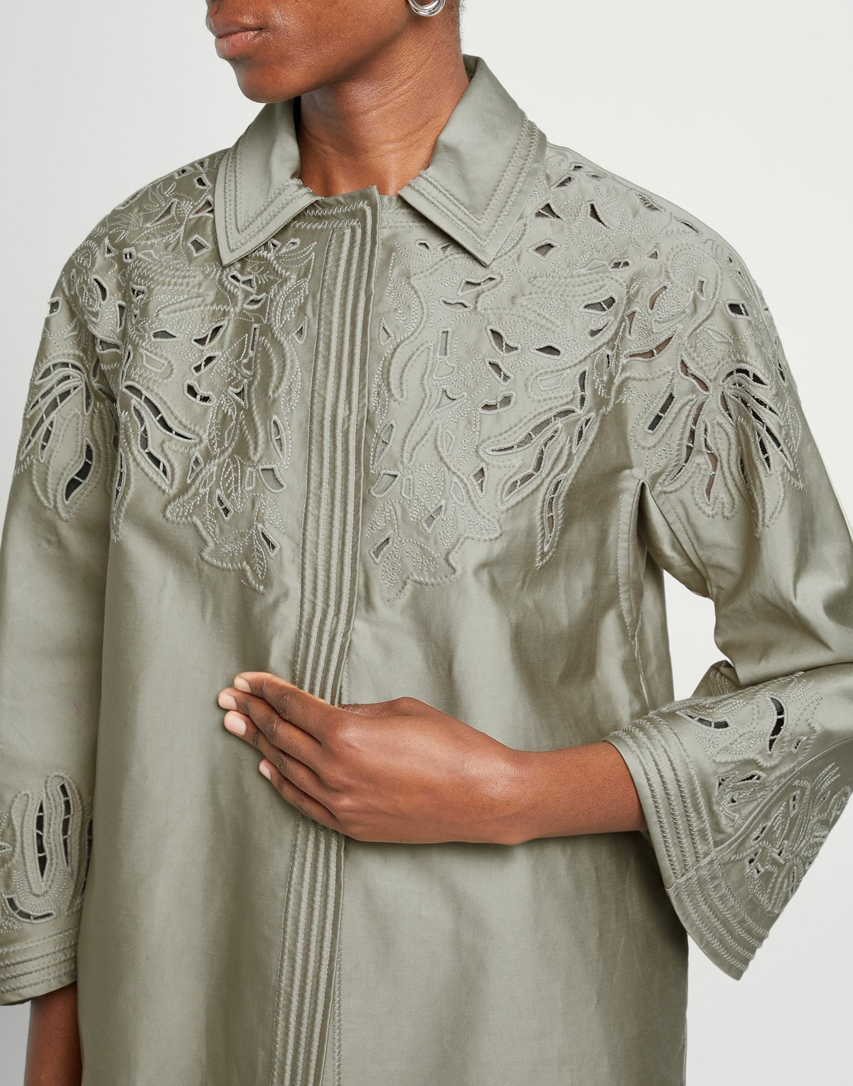 Ermanno Scervino Womens Overcoat & Trench Coat in Grey