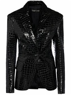 TOM FORD - Lvr Exclusive Croc Emboss Leather Blazer