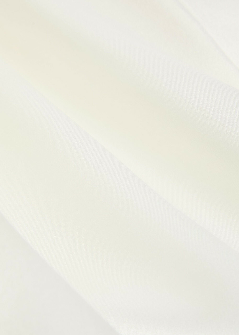 Delos Gilbert Double-breasted Silk Jacket Ivory