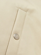 AMI PARIS - ADC Logo-Embroidered Cotton-Twill Bomber Jacket - Neutrals