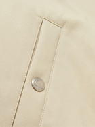 AMI PARIS - ADC Logo-Embroidered Cotton-Twill Bomber Jacket - Neutrals