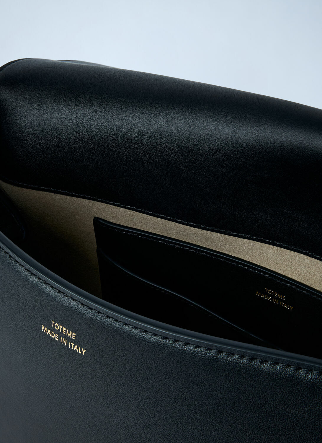 TOTEME T-Lock Leather Crossbody Bag