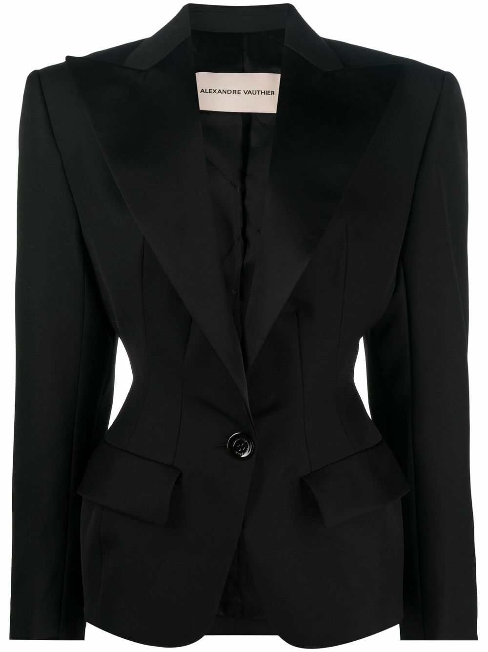 ALEXANDRE VAUTHIER - Wool Single-breasted Blazer Jacket Alexandre Vauthier