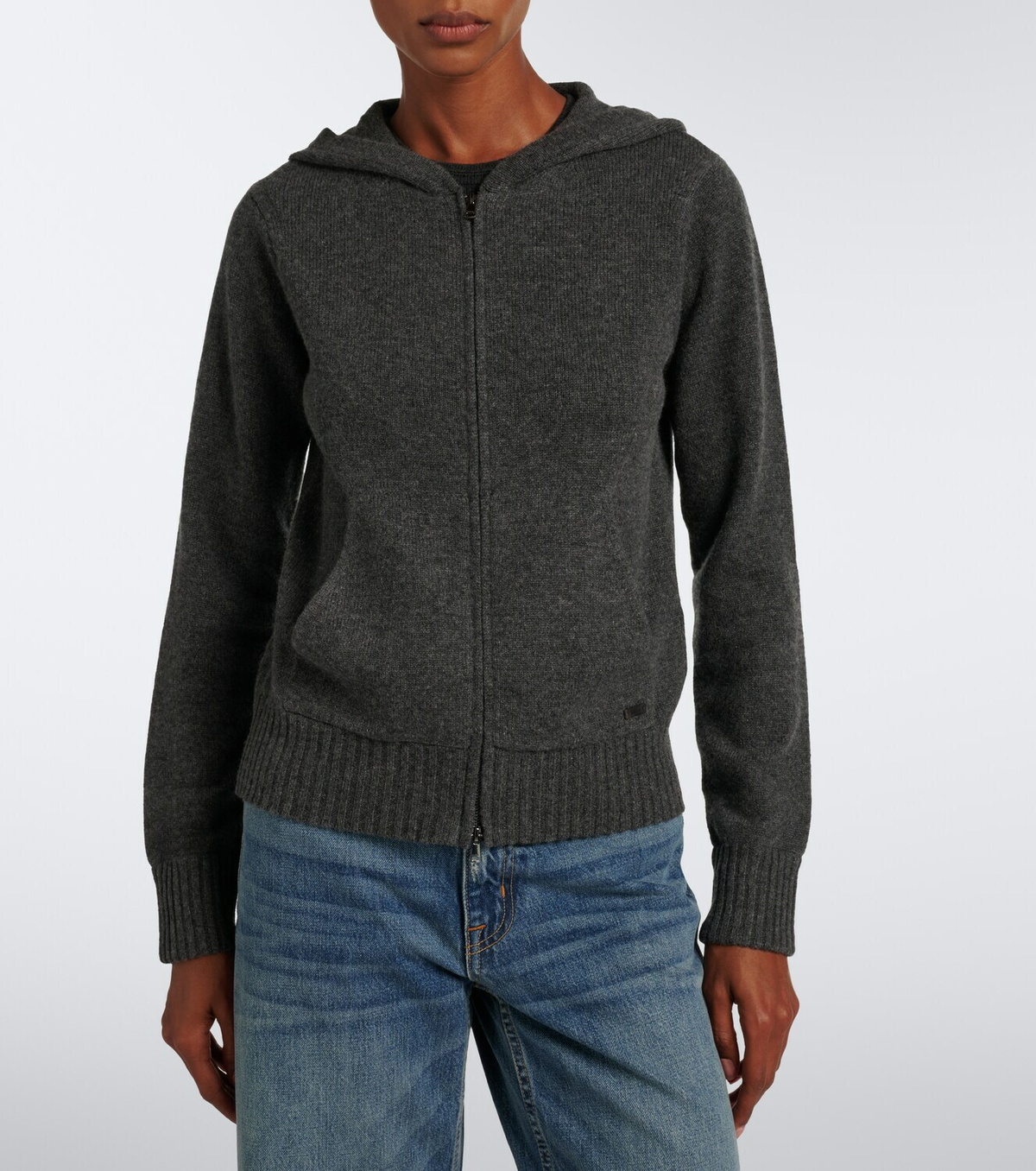 Max Mara Cashmere zip-up hoodie