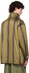 NEEDLES Khaki Striped Jacket