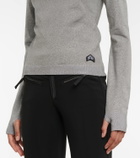 Jet Set Cap Turtle metallic knit hoodie