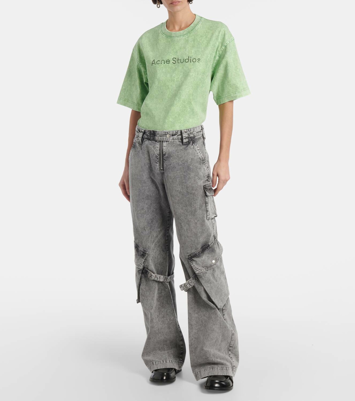 Acne Studios Mid-rise cotton canvas cargo pants
