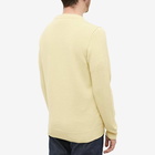 Stone Island Men's Lambswool Crew Neck Knit in Lemon