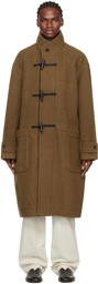 LEMAIRE Brown Toggle Coat