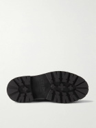 CELINE - Exaggerated-Sole Croc-Effect Leather Loafers - Green
