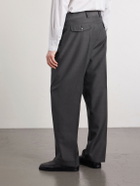 mfpen - Straight-Leg Pleated Wool Trousers - Gray