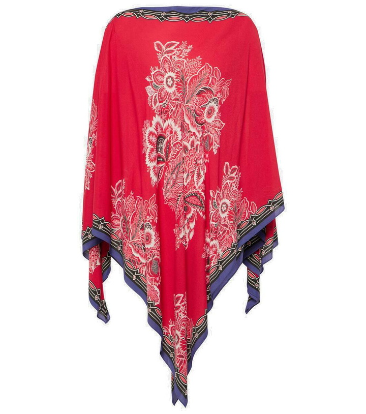 Photo: Etro Printed satin cape