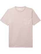 Richard James - Silk-Trimmed Slub Organic Cotton-Jersey T-Shirt - Pink