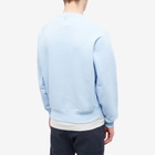 AMI Men's Tonal A Heart Crew Sweat in Sky Blue