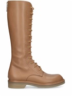 MAX MARA - Lvr Exclusive Leather Combat Boots