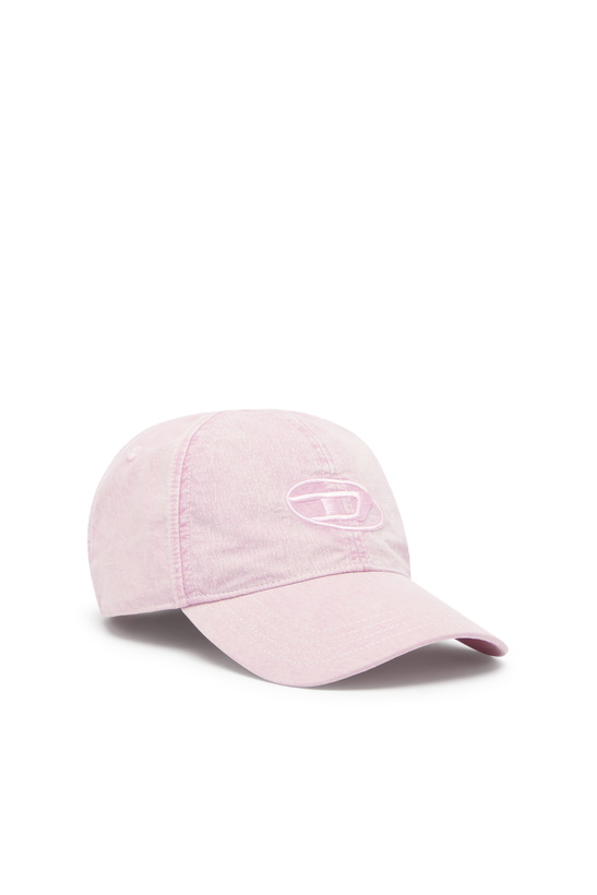 Photo: Diesel Baseball cap with embroidered Oval D - Caps Mens in Pink
