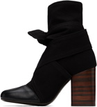 LEMAIRE Black Wrapped 90 Boots