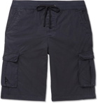 James Perse - Cotton-Blend Drawstring Cargo Shorts - Navy