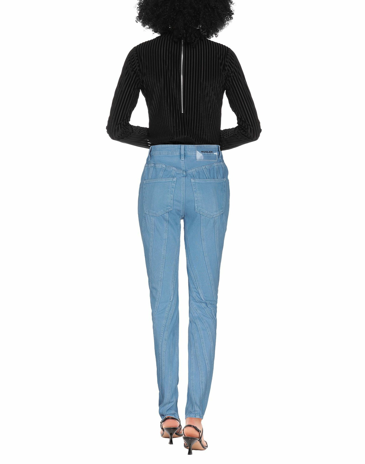 Mugler Womens Jeans in Blue