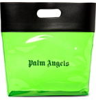 Palm Angels - Leather-Trimmed Logo-Print PU Tote Bag - Green