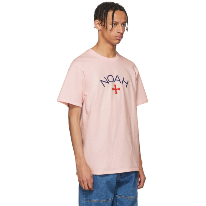 Noah NYC Pink Core Logo T-Shirt