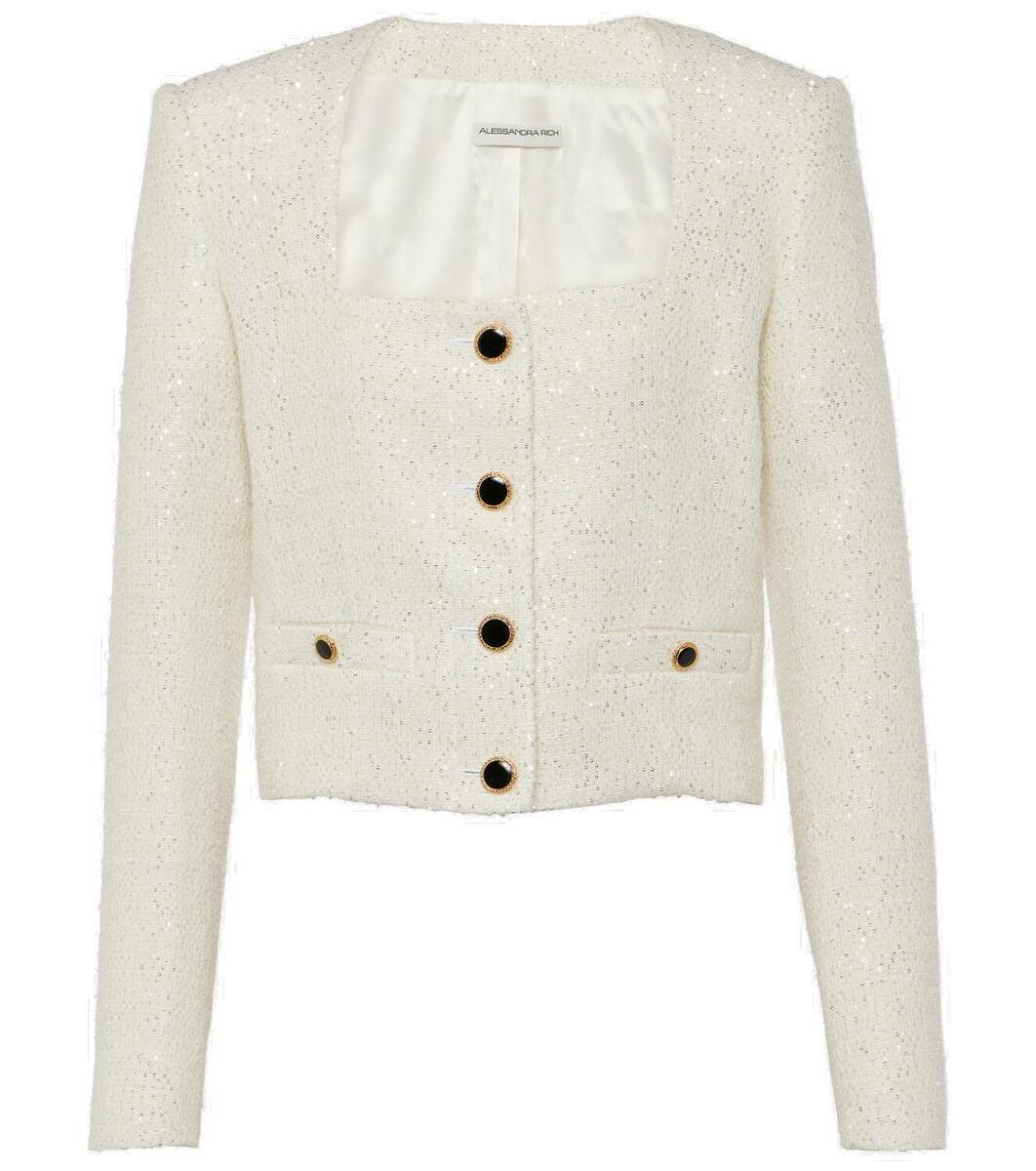 Alessandra Rich Sequined tweed jacket Alessandra Rich
