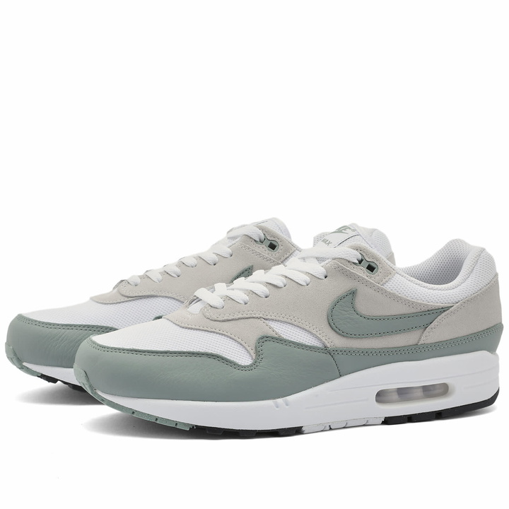 Photo: Nike Men's Air Max 1 SC Sneakers in White/Mica Green